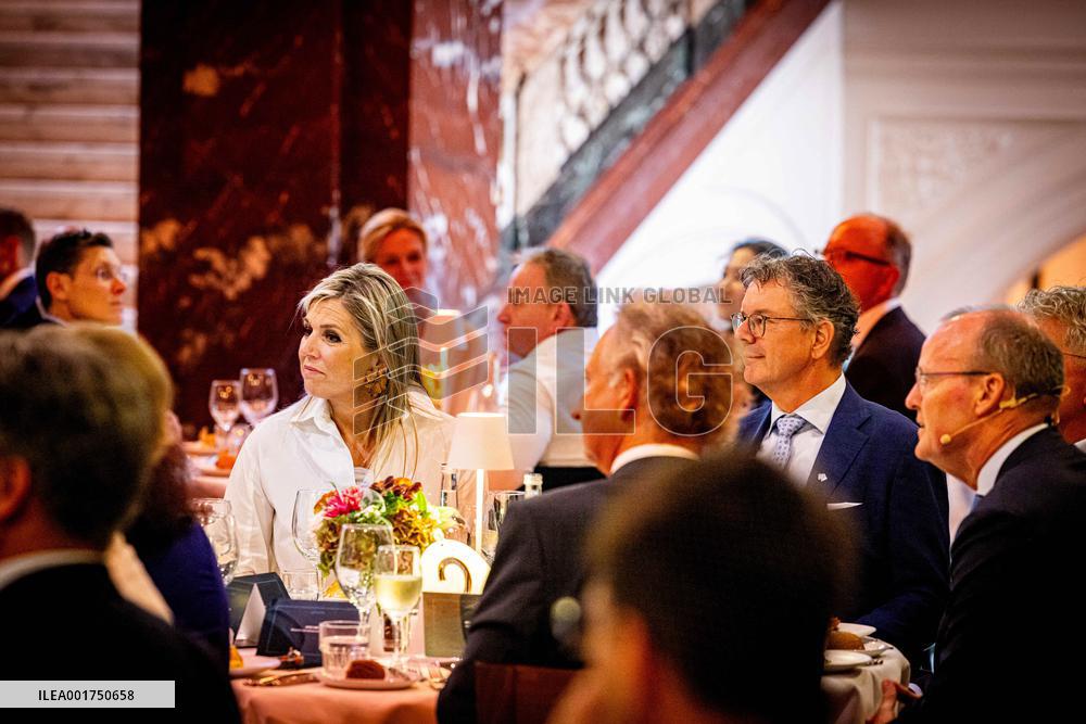 Queen Maxima Attends Entrepreneurship Dinner - Amsterdam