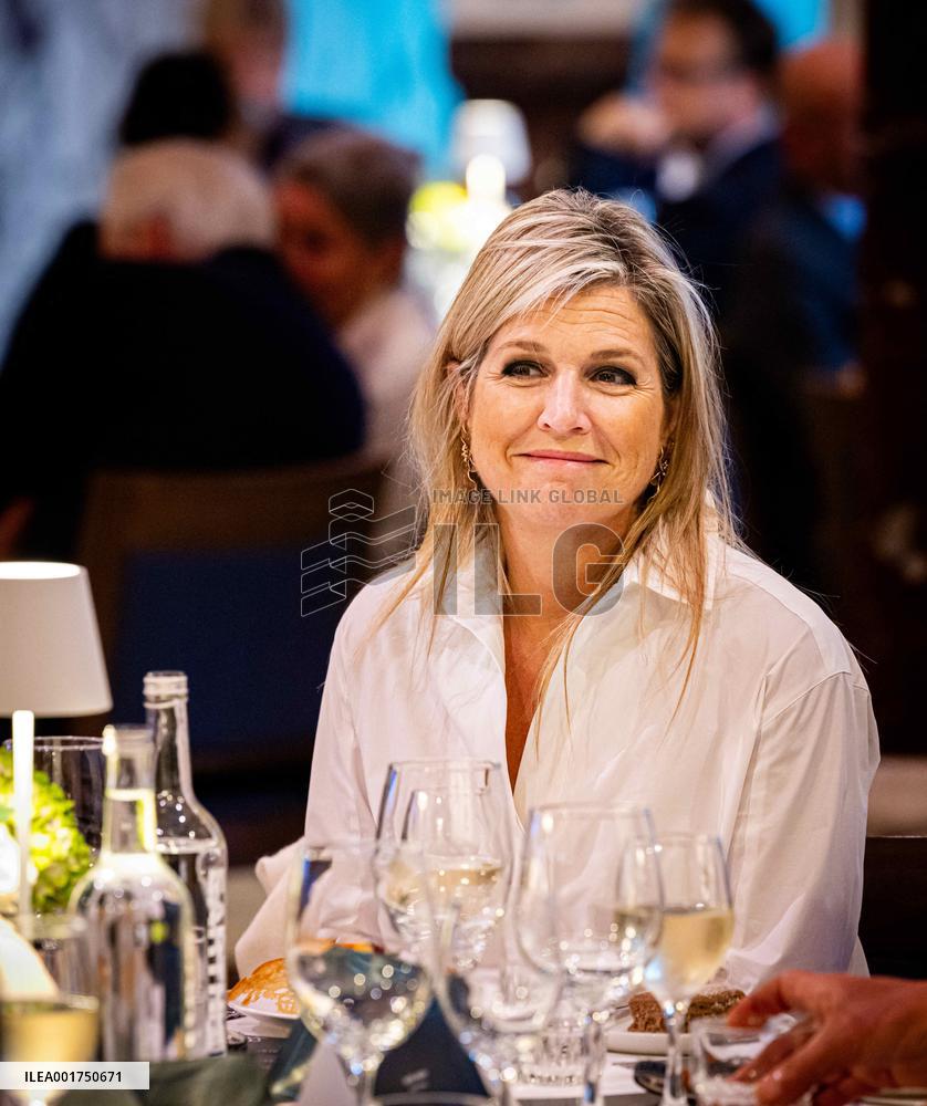 Queen Maxima Attends Entrepreneurship Dinner - Amsterdam