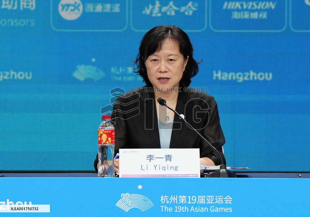 (SP)CHINA-HANGZHOU-ASIAN GAMES-OPENING CEREMONY-PRESS CONFERENCE (CN)