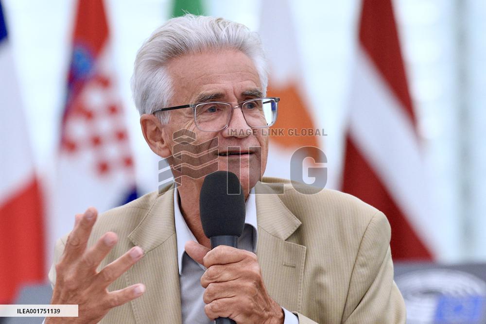 Andre Comte Sponville At The European Parliament - Strasbourg