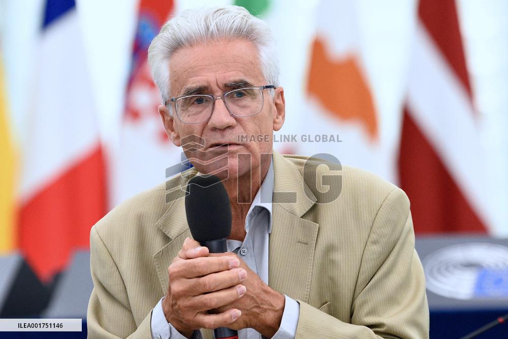 Andre Comte Sponville At The European Parliament - Strasbourg