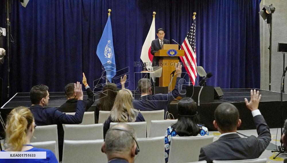 Japan PM Kishida in New York