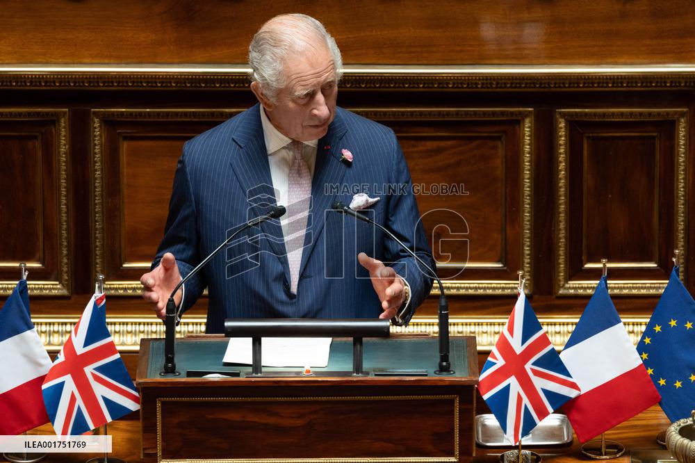 King Charles Visit To France - Senate Address