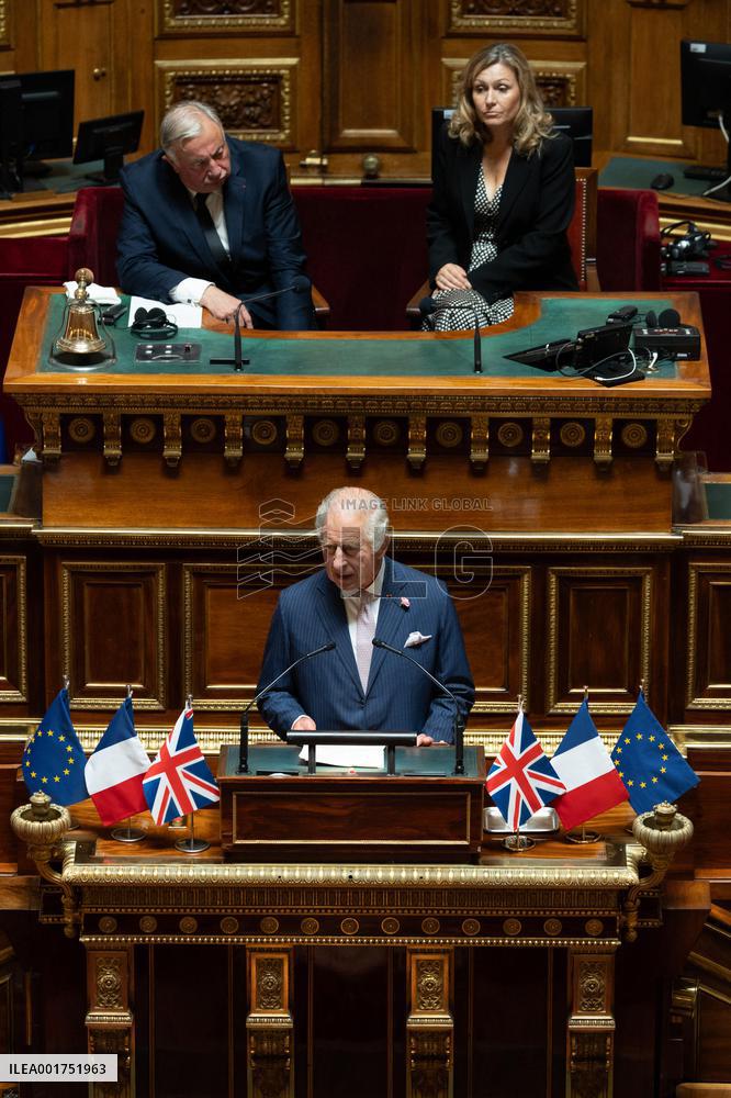 King Charles Visit To France - Senate Address