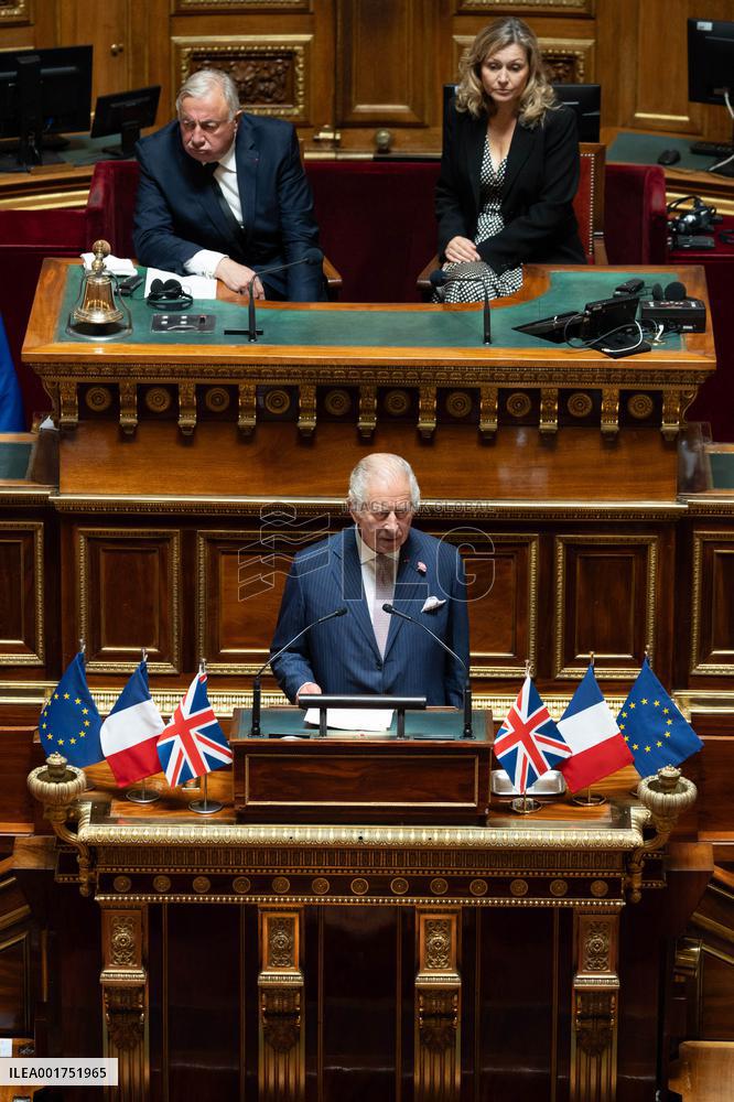 King Charles Visit To France - Senate Address