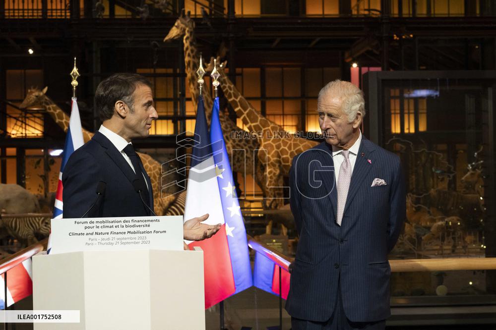 King Charles Visit To France - Visit To The Museum Of Natural History