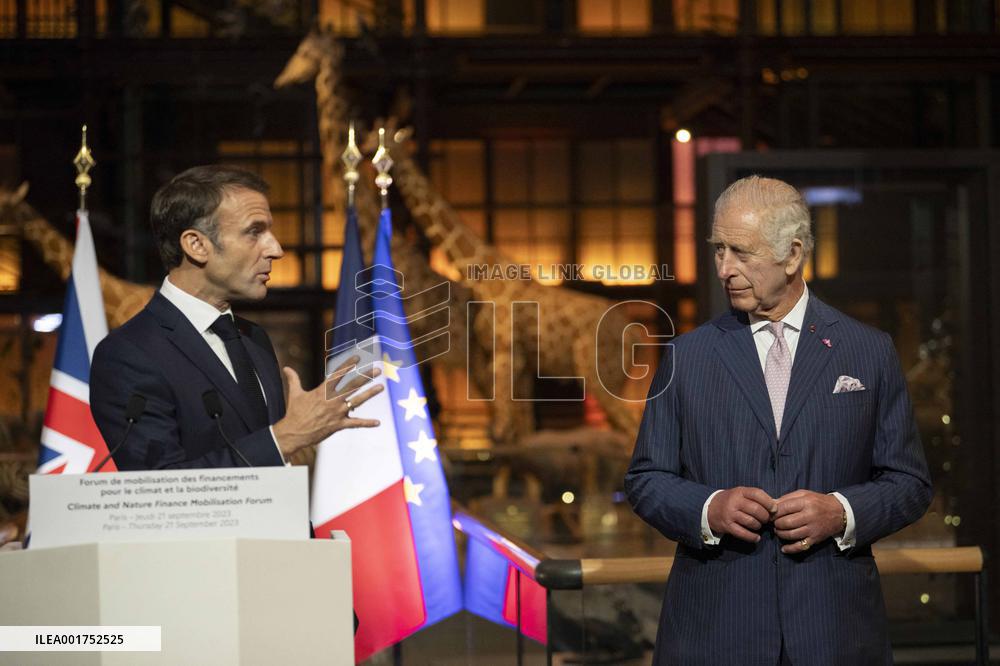 King Charles Visit To France - Visit To The Museum Of Natural History