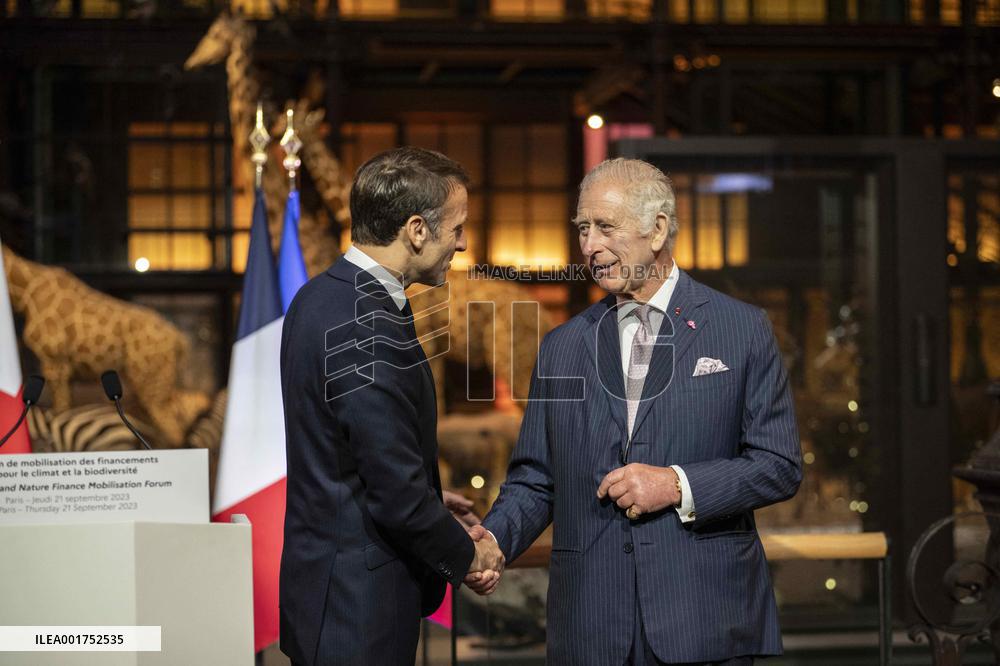 King Charles Visit To France - Visit To The Museum Of Natural History