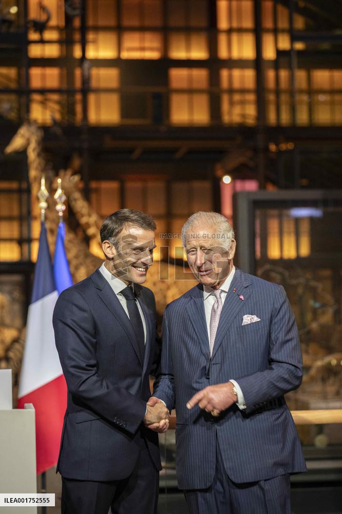 King Charles Visit To France - Visit To The Museum Of Natural History
