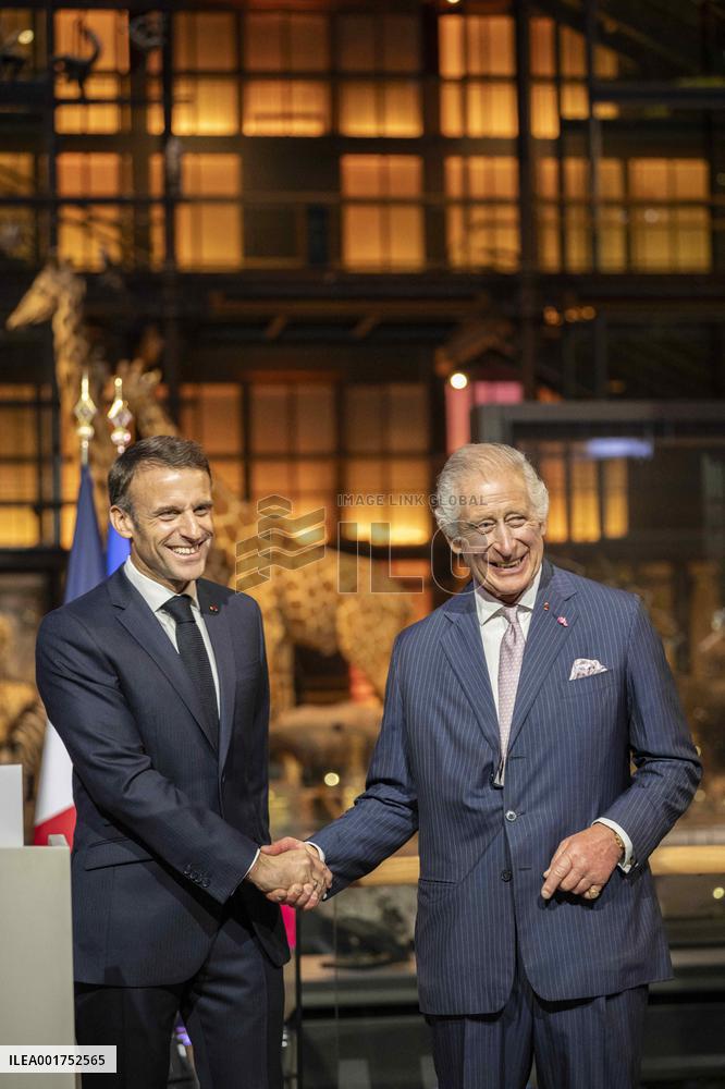 King Charles Visit To France - Visit To The Museum Of Natural History