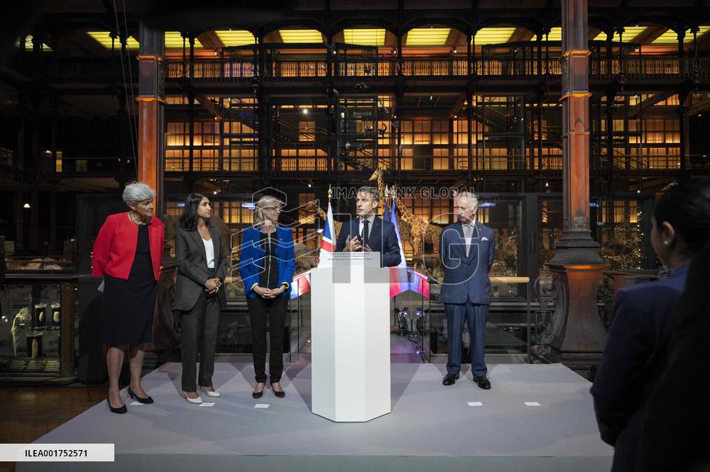 King Charles Visit To France - Visit To The Museum Of Natural History