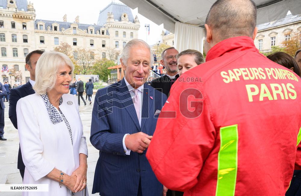 King Charles Visit To France - Visit To Notre-Dame de Paris