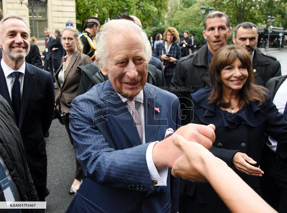 King Charles Visit To France - Visit To Notre-Dame