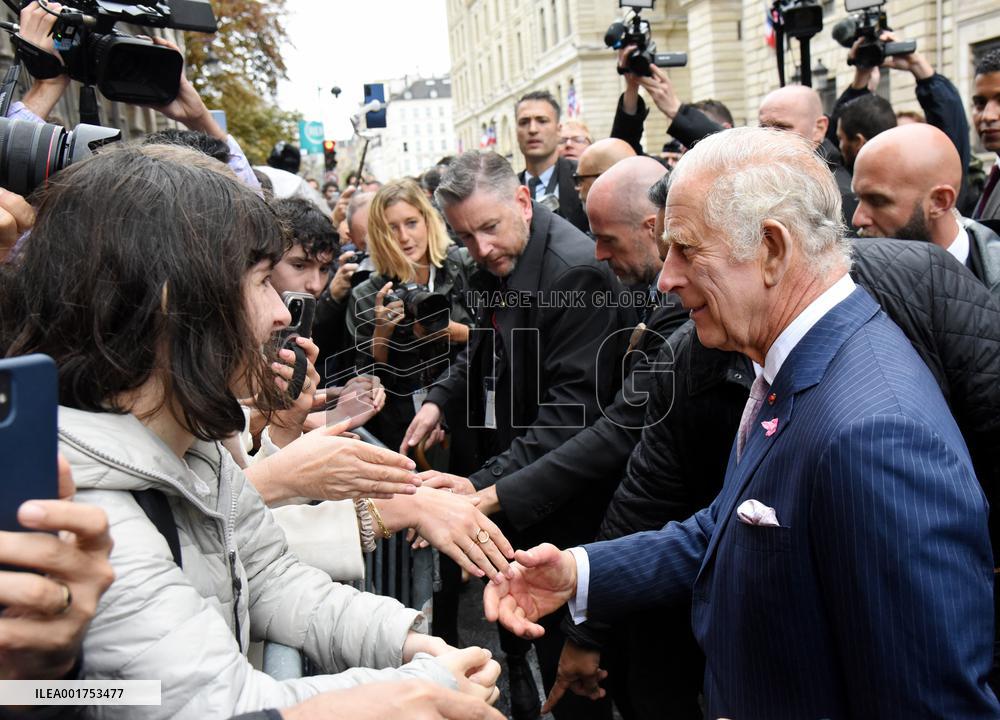 King Charles Visit To France - Visit To Notre-Dame