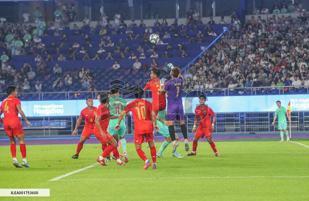 The 19th Asian Games Men's Football Group Match China VS Myanmar