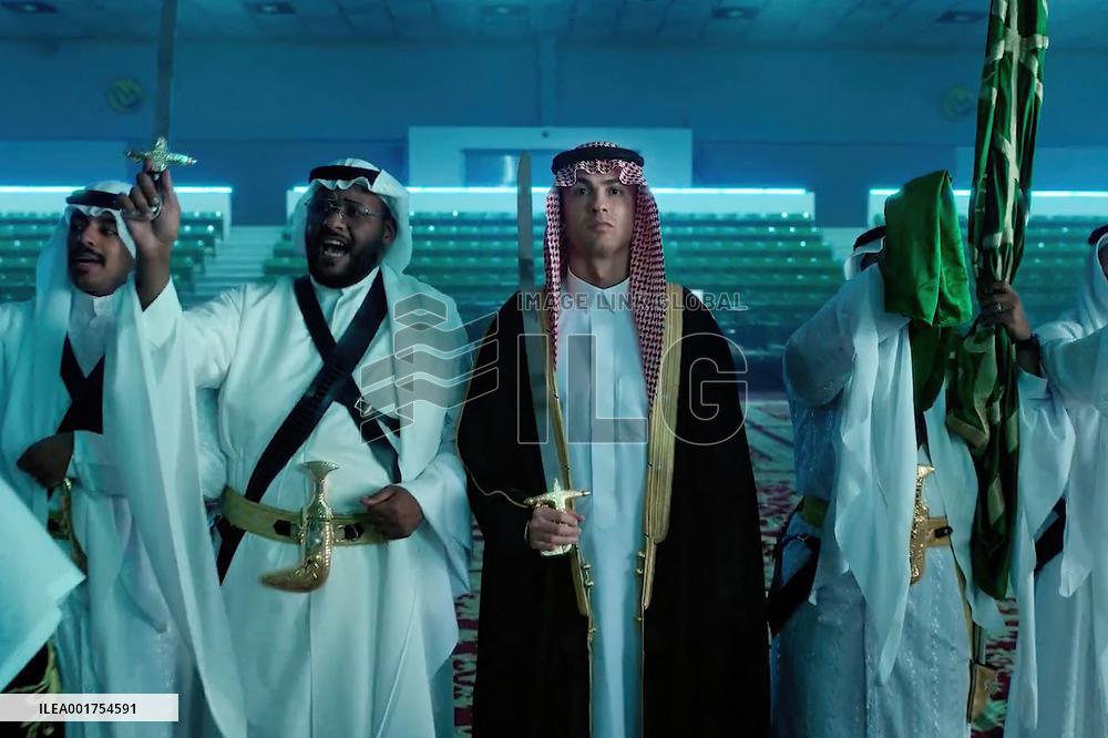 Cristiano Ronaldo in Saudi Costume Celebrating Nationa Day - Riyadh