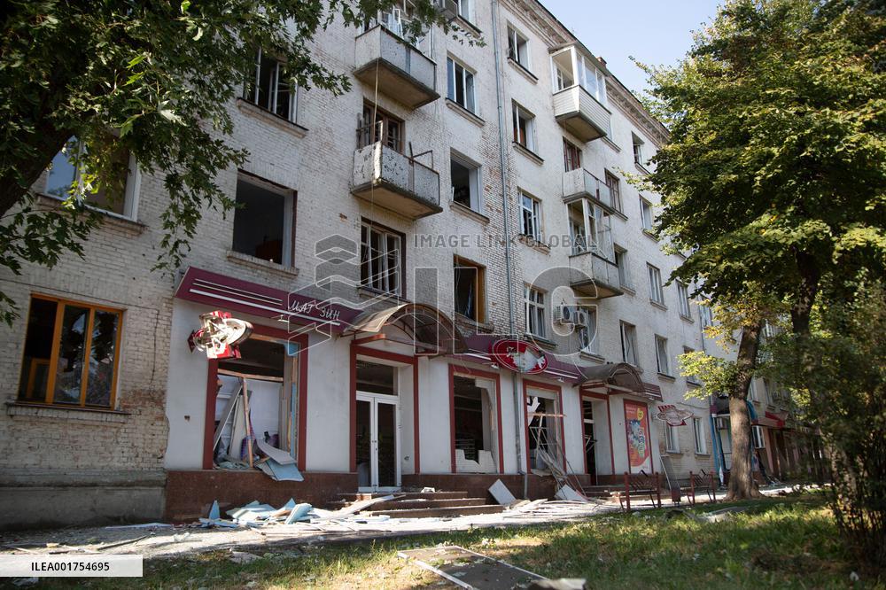Consequences of Russian missile strike in Cherkasy