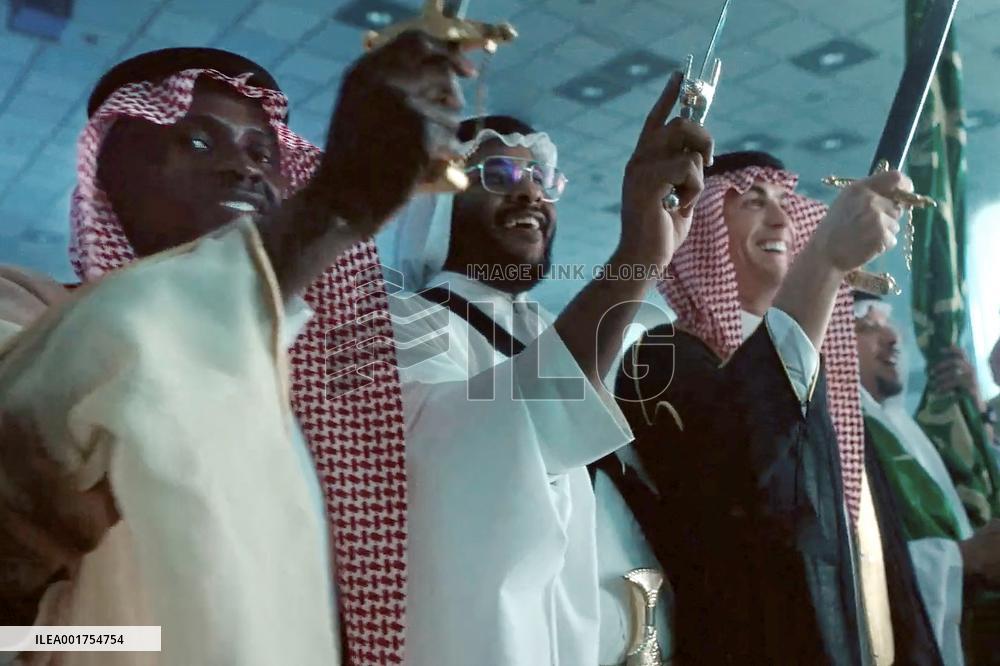 Cristiano Ronaldo in Saudi Costume Celebrating Nationa Day - Riyadh