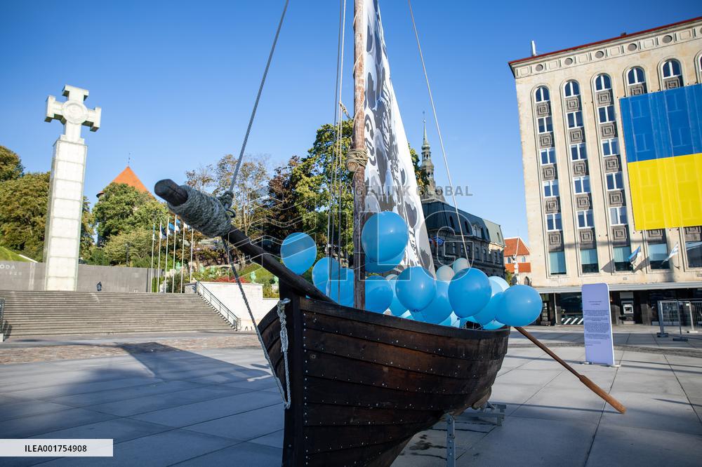 'Boat of tears' commemorating Estonian refugees of 1944