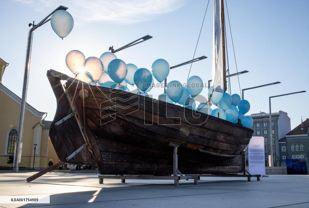 'Boat of tears' commemorating Estonian refugees of 1944