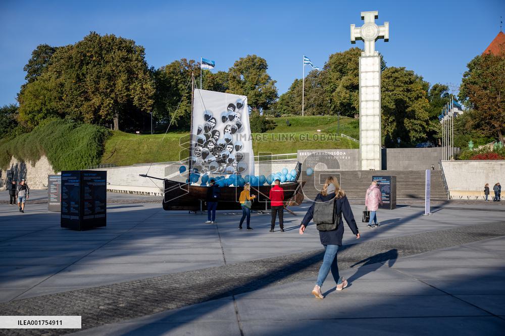 'Boat of tears' commemorating Estonian refugees of 1944