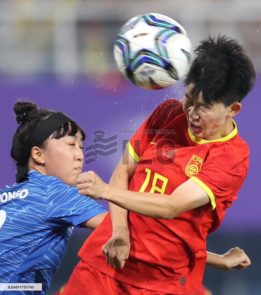 (SP)CHINA-HANGZHOU-ASIAN GAMES-FOOTBALL-WOMEN'S ROUND-GROUP A-CHN VS MGL (CN)
