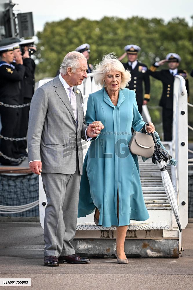 King Charles Visit To France - Visit HMS Iron Duke In Bordeaux