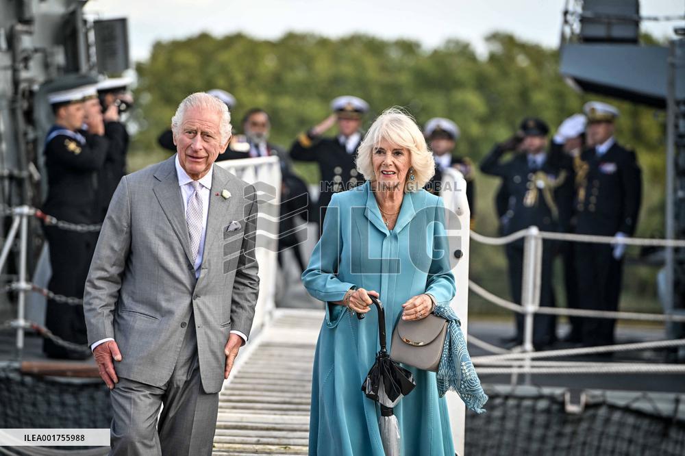 King Charles Visit To France - Visit HMS Iron Duke In Bordeaux