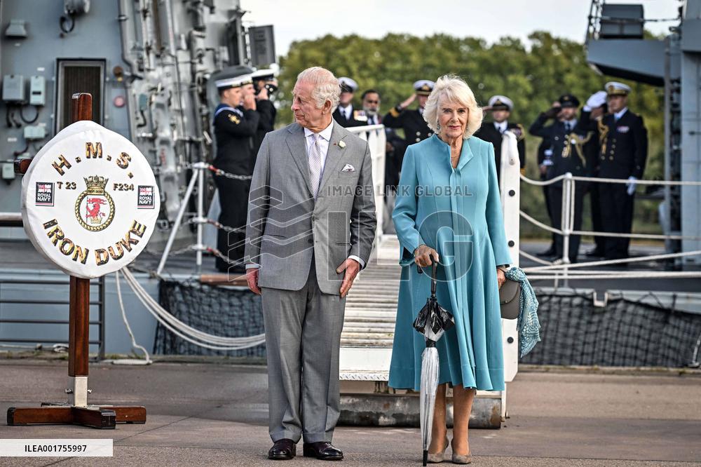 King Charles Visit To France - Visit HMS Iron Duke In Bordeaux