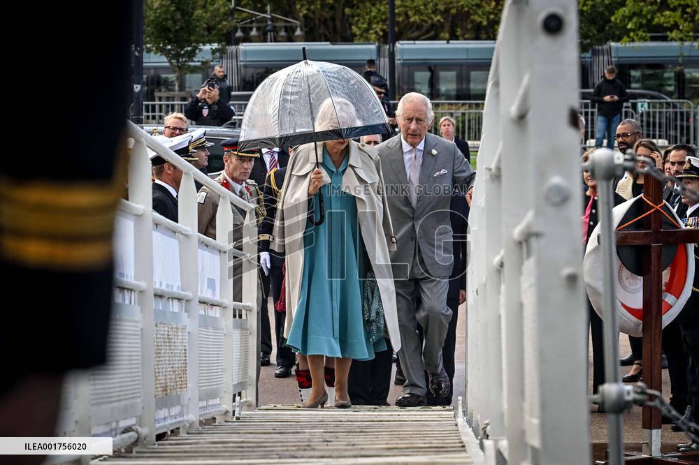 King Charles Visit To France - Visit HMS Iron Duke In Bordeaux