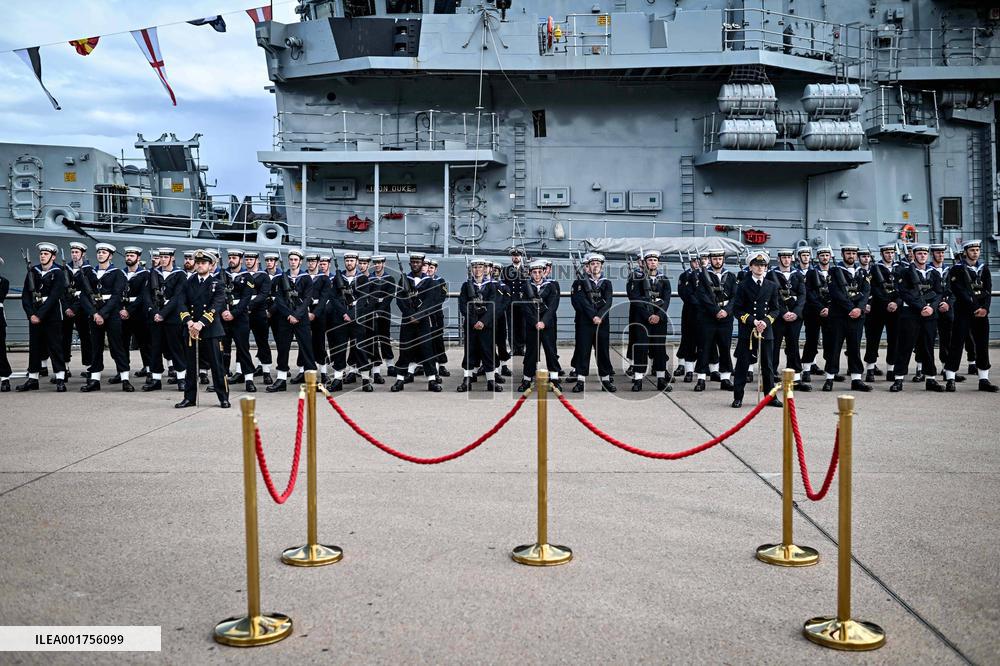 King Charles Visit To France - Visit HMS Iron Duke In Bordeaux