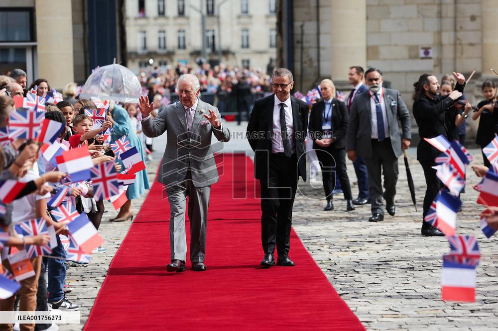 King Charles Visit To France - Hotel De Ville In Bordeaux