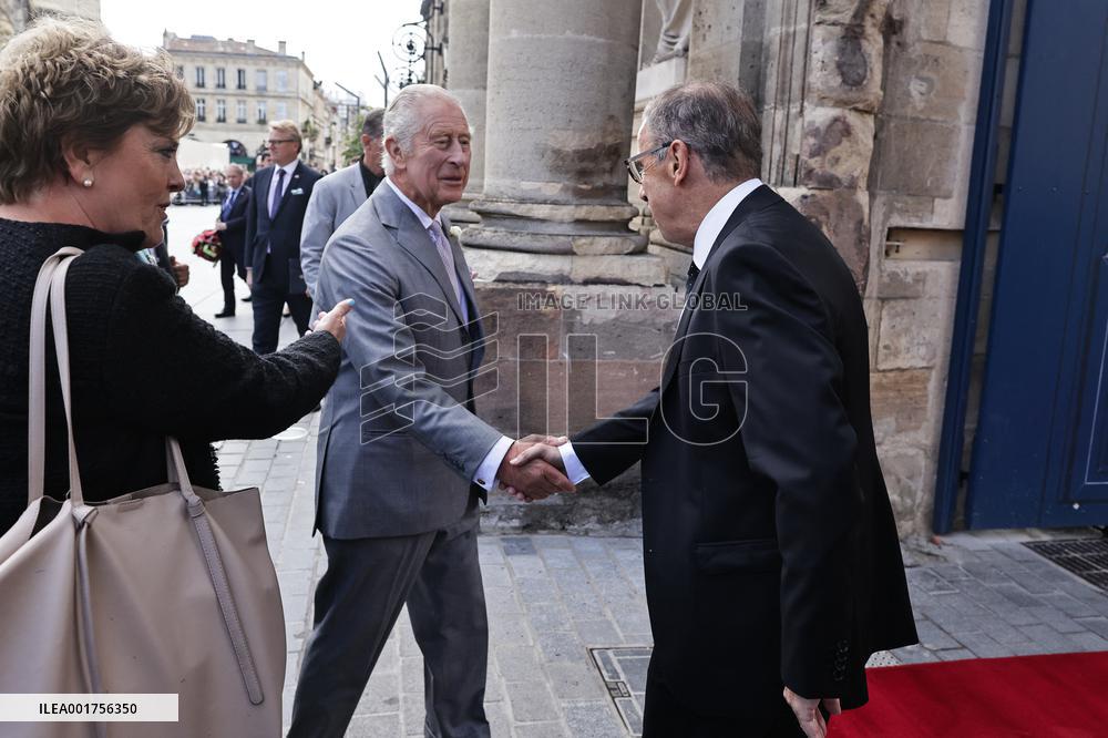 King Charles Visit To France - Hotel De Ville In Bordeaux