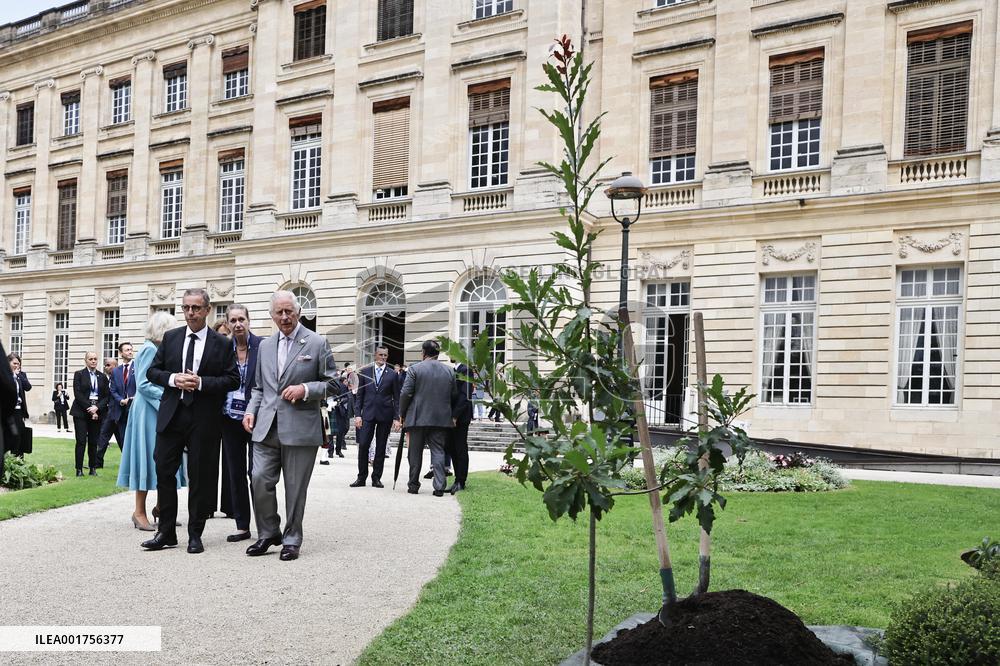 King Charles Visit To France - Hotel De Ville In Bordeaux
