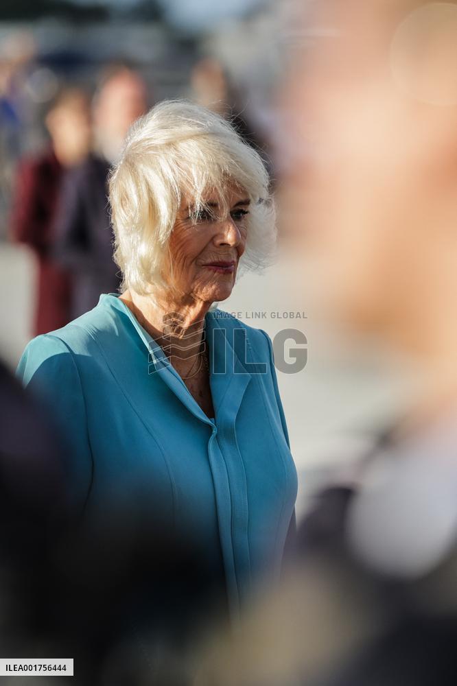 King Charles Visit To France - At Bordeaux Merignac Airport