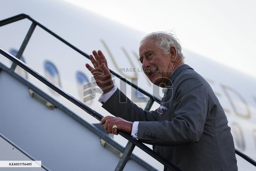 King Charles Visit To France - At Bordeaux Merignac Airport