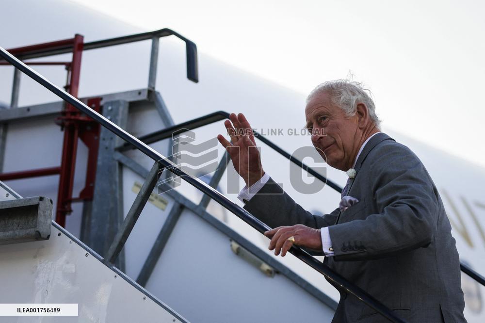 King Charles Visit To France - At Bordeaux Merignac Airport
