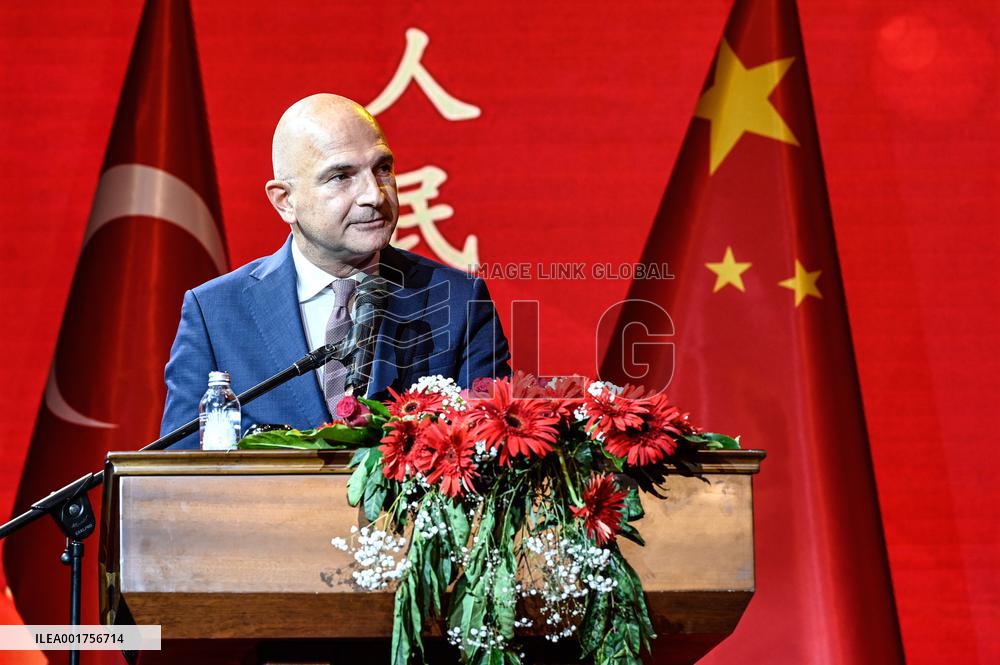 TÜRKIYE-ISTANBUL-RECEPTION-74TH FOUNDING ANNIVERSARY-PRC