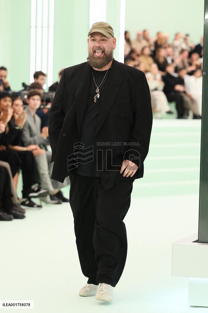 MFW - Designer Marco Falcioni Walks Boss Runway