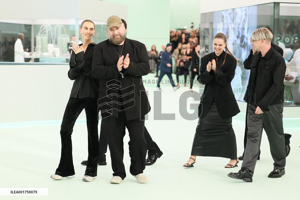 MFW - Designer Marco Falcioni Walks Boss Runway