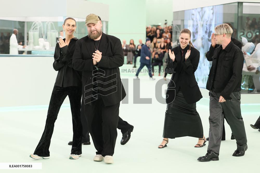 MFW - Designer Marco Falcioni Walks Boss Runway