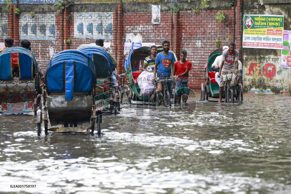 Heavy Rains Trigger Flooding - Dhaka