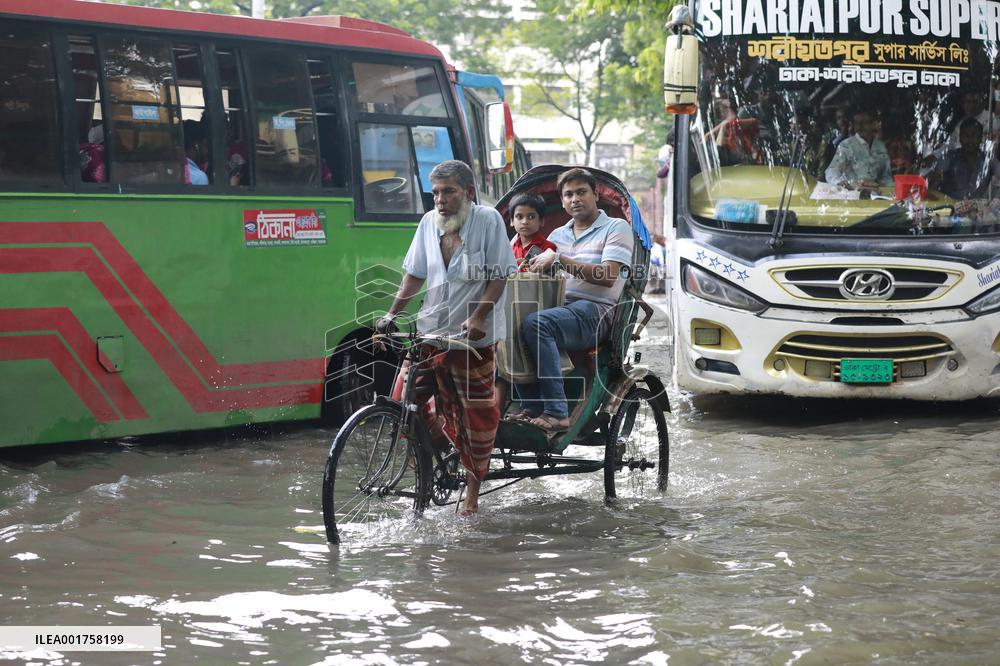 Heavy Rains Trigger Flooding - Dhaka