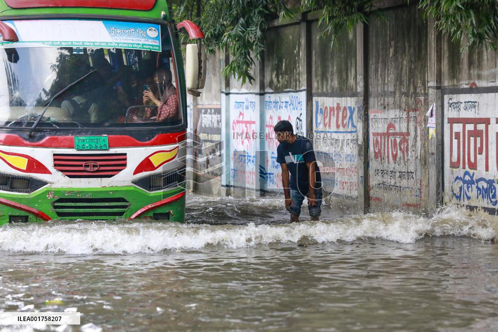 Heavy Rains Trigger Flooding - Dhaka