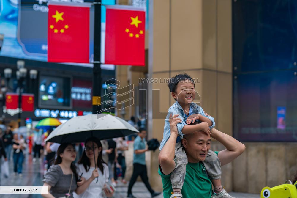 Chinese Celebrate National Day in Chongqing
