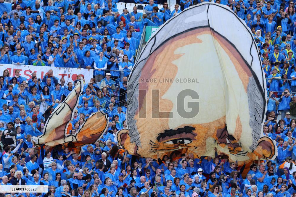 Pope Francis Visits Marseille - Mass at the Velodrome stadium
