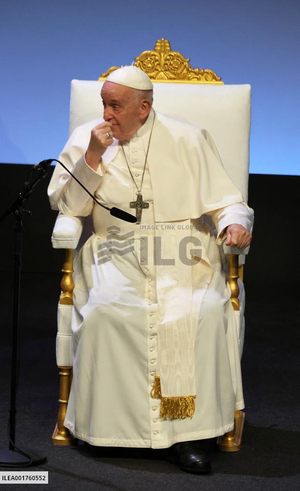 Pope Francis Visits Marseille - Palais du Pharo