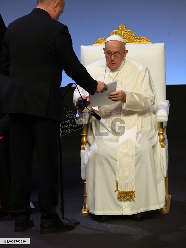 Pope Francis Visits Marseille - Palais du Pharo