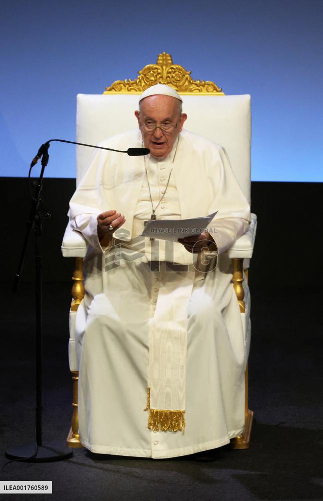Pope Francis Visits Marseille - Palais du Pharo