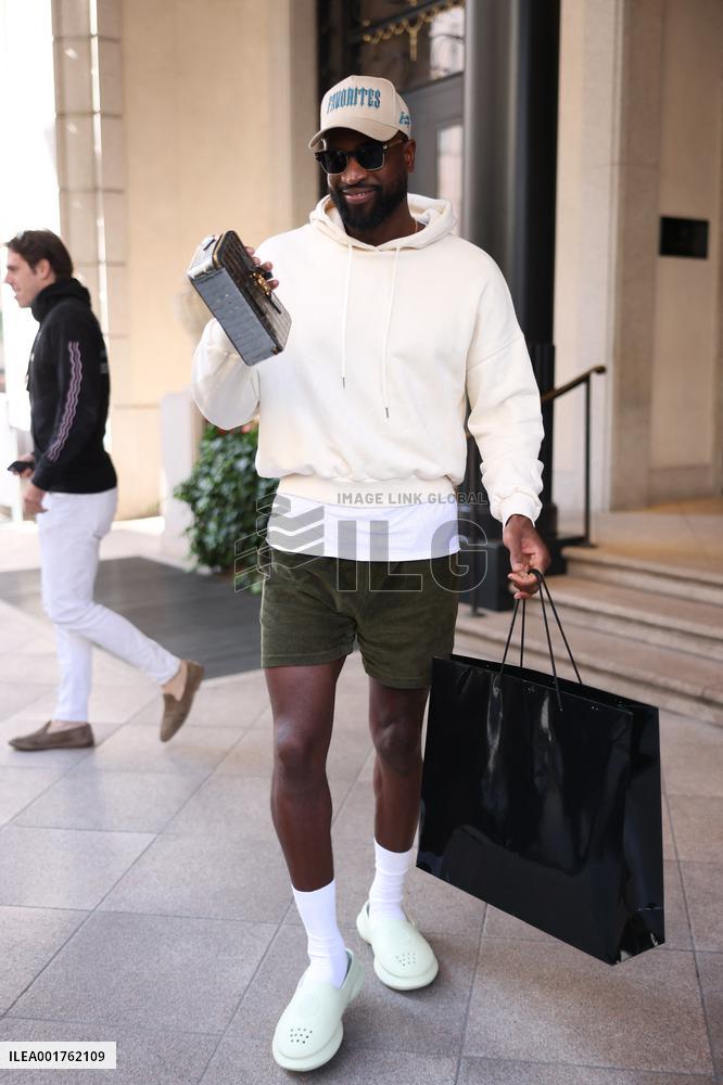 MFW - Gabrielle Union And Dwyane Wade Leave Hotel